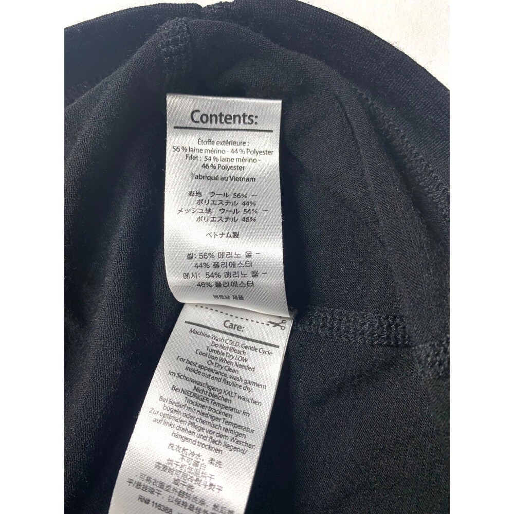 Smartwool PhD Black Merino Blend Crew Neck Base Layer Small Reflective - Picture 8 of 8